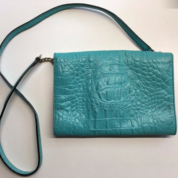 Kate Spade Crossbody Turquoise Crocodile - Picture 2 of 5